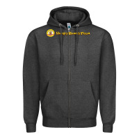 Charcoal Heather howies pizza Zipper Hoodie - linhVisuals