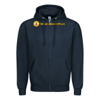 Navy howies pizza Zipper Hoodie - linhVisuals