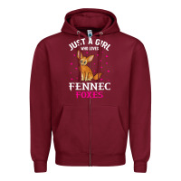 Fennec Fox Just A Girl Who Loves Fennec Foxes T Shirt Zipper Hoodie | Teevron