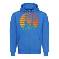 True Royal outdoor t  shirt tahiti retro vintage sunset t  shirt Zipper Hoodie - linhVisuals
