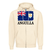 Flag Of Anguilla   Anguilla Banner T Shirt Zipper Hoodie | Teevron
