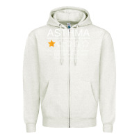 Oatmeal Heather funny asthma awareness one star rating inhaler wheezy breath t shirt Zipper Hoodie - linhVisuals