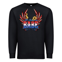 Black All America Babe Premium Sweatshirt - JahusDesignShop