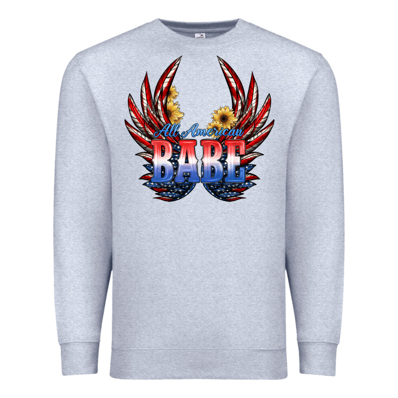 All America Babe Premium Sweatshirt by JahusDesignShop | Teevron