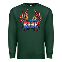 Sports Green All America Babe Premium Sweatshirt - JahusDesignShop
