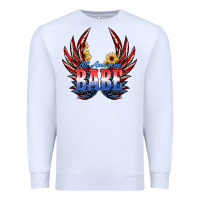 White All America Babe Premium Sweatshirt - JahusDesignShop
