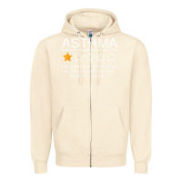 Sandshell funny asthma awareness one star rating inhaler wheezy breath t shirt Zipper Hoodie - linhVisuals
