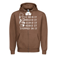 Chestnut nurse t  shirt nurse i've seen it smelled it touched it t  shirt Zipper Hoodie - linhVisuals