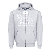 Heather Grey nurse t  shirt nurse i've seen it smelled it touched it t  shirt Zipper Hoodie - linhVisuals