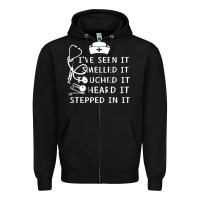 Black nurse t  shirt nurse i've seen it smelled it touched it t  shirt Zipper Hoodie - linhVisuals