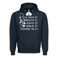Navy nurse t  shirt nurse i've seen it smelled it touched it t  shirt Zipper Hoodie - linhVisuals