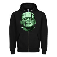 Black frankenstein monster classic horror flick t shirt Zipper Hoodie - linhVisuals
