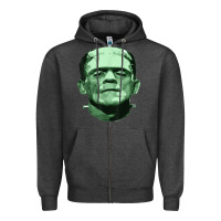 Charcoal Heather frankenstein monster classic horror flick t shirt Zipper Hoodie - linhVisuals
