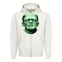 Oatmeal Heather frankenstein monster classic horror flick t shirt Zipper Hoodie - linhVisuals