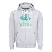 Heather Grey funny herbalist because a witch is frowned upon herbalism t shirt Zipper Hoodie - linhVisuals