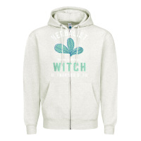 Oatmeal Heather funny herbalist because a witch is frowned upon herbalism t shirt Zipper Hoodie - linhVisuals
