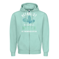 Seafoam funny herbalist because a witch is frowned upon herbalism t shirt Zipper Hoodie - linhVisuals