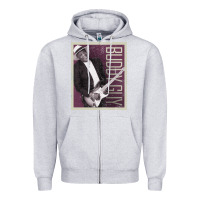 Heather Grey buddy guy classic Zipper Hoodie - linhVisuals