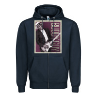 Navy buddy guy classic Zipper Hoodie - linhVisuals