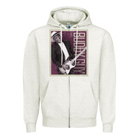 Oatmeal Heather buddy guy classic Zipper Hoodie - linhVisuals