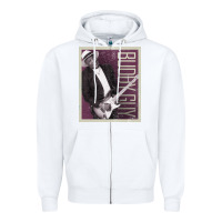 White buddy guy classic Zipper Hoodie - linhVisuals