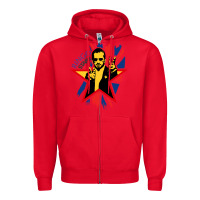 Red ringo starr music concert Zipper Hoodie - linhVisuals