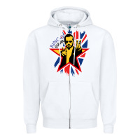 White ringo starr music concert Zipper Hoodie - linhVisuals