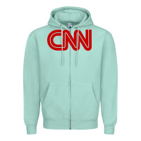 Seafoam cnn Zipper Hoodie - linhVisuals