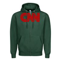 Sports Green cnn Zipper Hoodie - linhVisuals
