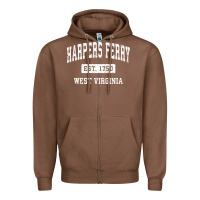 Chestnut harpers ferry west virginia wv vintage established sports pullover hoo Zipper Hoodie - linhVisuals