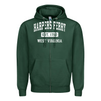 Sports Green harpers ferry west virginia wv vintage established sports pullover hoo Zipper Hoodie - linhVisuals