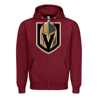 Burgundy the-vegas-golden-knights-pen Zipper Hoodie - linhVisuals