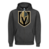 Charcoal Heather the-vegas-golden-knights-pen Zipper Hoodie - linhVisuals