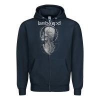 Navy lamb of god music concert Zipper Hoodie - linhVisuals