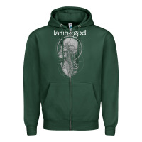 Sports Green lamb of god music concert Zipper Hoodie - linhVisuals