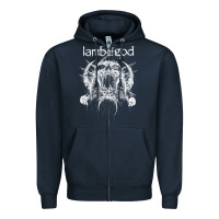 Navy lamb of god music concert Zipper Hoodie - linhVisuals