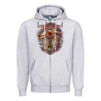 Heather Grey lamb of god music concert Zipper Hoodie - linhVisuals
