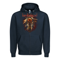 Navy lamb of god music concert Zipper Hoodie - linhVisuals