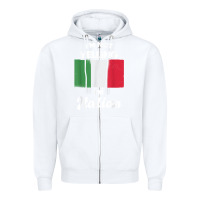 White i'm not yelling i'm italian t shirt Zipper Hoodie - linhVisuals