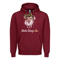 Burgundy birthday and mother's day gift miniature schnauzer mom t shirt Zipper Hoodie - linhVisuals