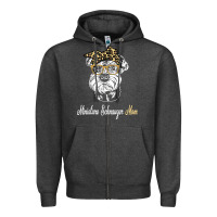 Charcoal Heather birthday and mother's day gift miniature schnauzer mom t shirt Zipper Hoodie - linhVisuals
