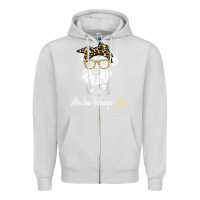 Dove Grey birthday and mother's day gift miniature schnauzer mom t shirt Zipper Hoodie - linhVisuals