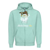 Seafoam birthday and mother's day gift miniature schnauzer mom t shirt Zipper Hoodie - linhVisuals