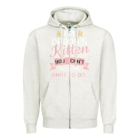 Oatmeal Heather daddy's kitten ddlg littlespace daddy dom cgl t shirt Zipper Hoodie - linhVisuals