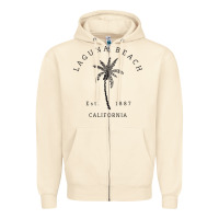 Sandshell retro cool laguna beach california palm tree unique novelty sweatshirt Zipper Hoodie - linhVisuals