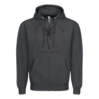 Smoke retro cool laguna beach california palm tree unique novelty sweatshirt Zipper Hoodie - linhVisuals