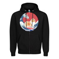 Black rough collie t  shirt rough collie gifts   ocean waves surfing rough c Zipper Hoodie - linhVisuals