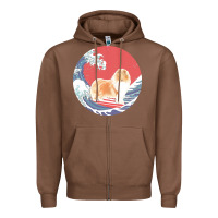 Chestnut rough collie t  shirt rough collie gifts   ocean waves surfing rough c Zipper Hoodie - linhVisuals