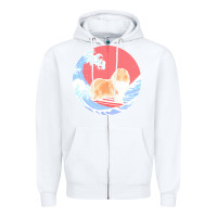 White rough collie t  shirt rough collie gifts   ocean waves surfing rough c Zipper Hoodie - linhVisuals
