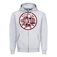 Heather Grey the-flin-flon-bombers-pen Zipper Hoodie - linhVisuals